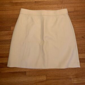 JCrew, ivory, a line skirt